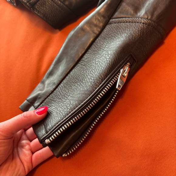 Women’s REAL LEATHER Jacket, BLANKNYC. Size L. Black. - Picture 4 of 7